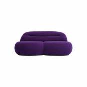 Canapé droit Rima / L 160 cm - 2,5 places - POPUS EDITIONS violet en tissu