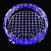 cendrier Xuan - worth having Blue Lattice Pattern Round