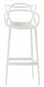 Chaise de bar Masters / H 75 cm - Polypropylène - Kartell blanc en plastique