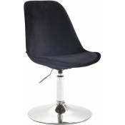 Chaise de selles avec cadre en acier et siège en velours confortable différentes couleurs colore : noir
