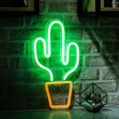 Enseigne Lumineuse au néon LED Cactus veilleuses fonctionnant