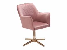 Finebuy chaise de bureau design velours chaise pivotante avec dossier | chaise coque 120 kg réglable en hauteur | chaise de travail sans roulettes | c