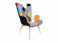 Kerava - fauteuil patchwork motifs colorés
