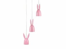 Lampe de suspension en forme de lapin rose rabbit 250858