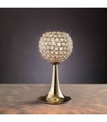 Lampe de Table Ava 2 Ampoules doré/cristal