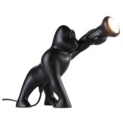 Lampe de table gorille en résine Orangoutan - Noir