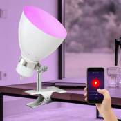 Lampe de table maison intelligente pince spot lampe de travail orientable application dimmable commande vocale de téléphone portable dans un ensemble