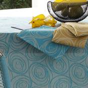 Lot de 3 serviettes de table spirale Turquoise 45x45 cm - Turquoise