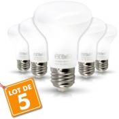 Lot de 5 Ampoules LED Spot R63 E27 9W Eq 60W Température