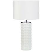 Markslojd PROUD - Lampe de table d'intérieur à 1 lumière blanche avec abat-jour cylindrique, E27