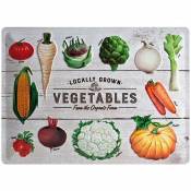 NART Plaque 3D Métal : Vegetables, 30 x 40 cm