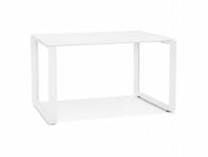 Paris prix - bureau design en verre "abigano" 120cm blanc