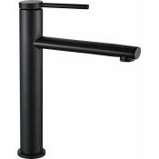 REA - robinet de lavabo oval black high - noir