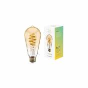 Smart ampoule filament E27 ST64 - ambre - edison -