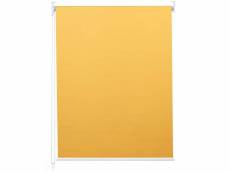 Store à enrouleur pour fenêtres, hwc-d52, avec chaîne, avec perçage, isolation, opaque, 120 x 160 ~ jaune