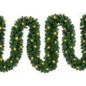 SWANEW Guirlande lumineuse 100 LEDs Lumière blanche chaude 5m - Décoration Noel - vert
