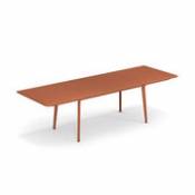 Table à rallonge Plus4 / Acier - 160 à 270 cm - Emu rouge en métal