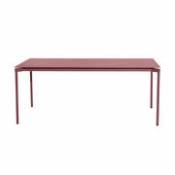 Table rectangulaire Fromme / Aluminium - 180 x 90 cm - Petite Friture rouge en métal