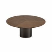 Table ronde Holo Pillar / Ø 179 cm - Bois - Kristalia bois naturel en bois