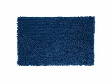 Tapis de salle de bain maxi "chenille" 50x80cm bleu
