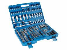 Tectake boîte à outils avec 171 pièces (douilles + outils à cliquet) 402070