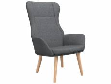 Vidaxl chaise de relaxation gris foncé tissu