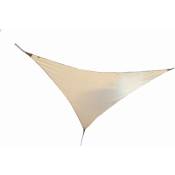 Voile d'ombrage triangulaire serenity 3,60 x 3,60 x 3,60 m - Sable Jardiline