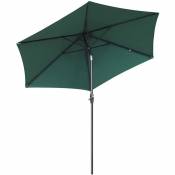270 cm Parasol inclinable Rond UPF50+, vert forêt