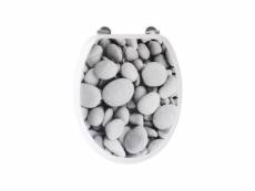Abattant stone charnieres inox AUC3467937087080