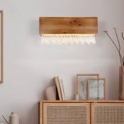 Applique lumineuse en bois, lampe de couloir, lampe