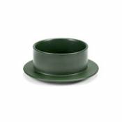 Bol Dishes to Dishes - Grès / Medium - Ø 20,5 x H 8 cm - valerie objects vert en céramique