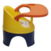 Chaise bébé portable pour nourrir et jouer - jaune
