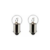 Cyclingcolors - 2x ampoule 6V 5W BA9S globe 15mm voiture moto scooter