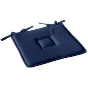 Enjoy Home - Galette plate à nouettes 40 x 40 cm lola 100% coton coloris bleu marine