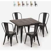Ensemble 4 chaises style Lix vintage table à manger