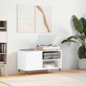 Furniture Limited - Armoire à disques blanc 85x38x48 cm bois