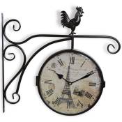 Horloge De Gare Ancienne Double Face Paris Tour Eiffel
