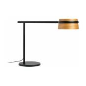 Lampe de table en bois et métal noir Loop - Faro Barcelona