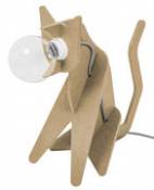 Lampe de table Get out / Chat - ENOstudio marron en bois