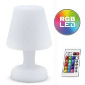 Lampe de table led rechargeable 26 cm multicolor étanche