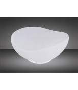 Lampe de Table Opal 1 Ampoule E27, chrome poli/verre