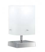 Lampe de table Square 1 ampoule Métal blanc