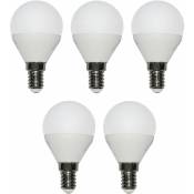 Lot de 5 Ampoules LED E14 à économie d'énergie - 5 x 3 W - 250 lm - Chaud 3000 K