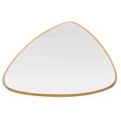 Miroir biseauté triangle doré 62x42x4cm