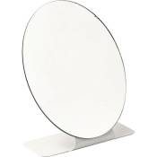Miroir metal oval - blanc Tendance