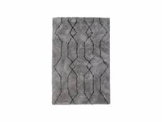 Nové - tapis d'inspiration berbère gris et noir gris et noir 200x300 cm 06904438