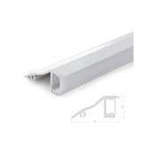 Profil Aluminium Pour Bande led Installation Des murs - Diffuseur laiteux x 1M (SU-W001)