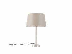 Qazqa led lampes de table simplo - taupe - moderne