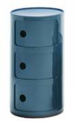 Rangement Componibili / 3 tiroirs - H 58 cm - Kartell bleu en plastique