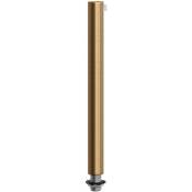 Serre-câble cylindrique en métal long 15 cm avec tige, écrou et rondelle Bronze satiné - Bronze satiné